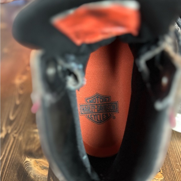 Harley-Davidson Men's Brown and Red High-Top Sneakers - Picture 9 of 9